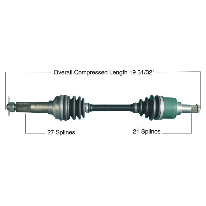TYTANEUM OE Replacement CV Axle for Yamaha Front Left and Right - Part Number 813-0202