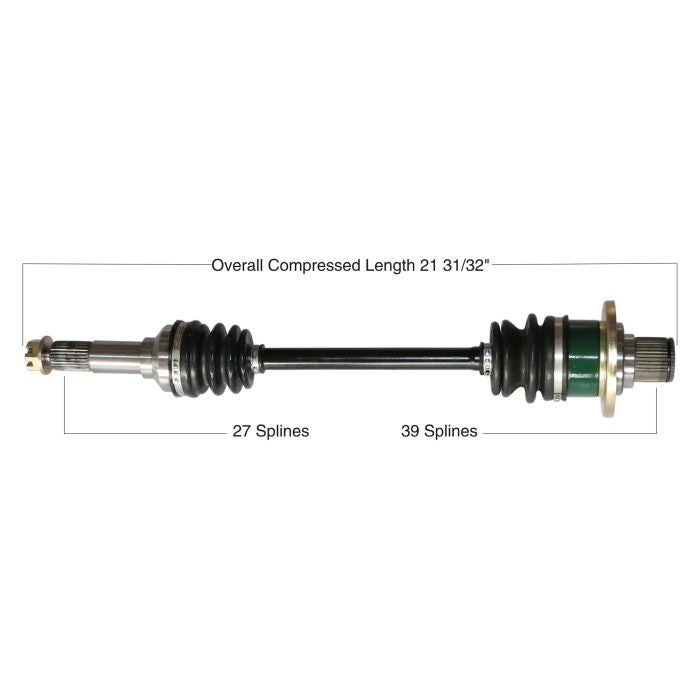 TYTANEUM 813-0221 OE Replacement Rear Left CV Axle for Yamaha
