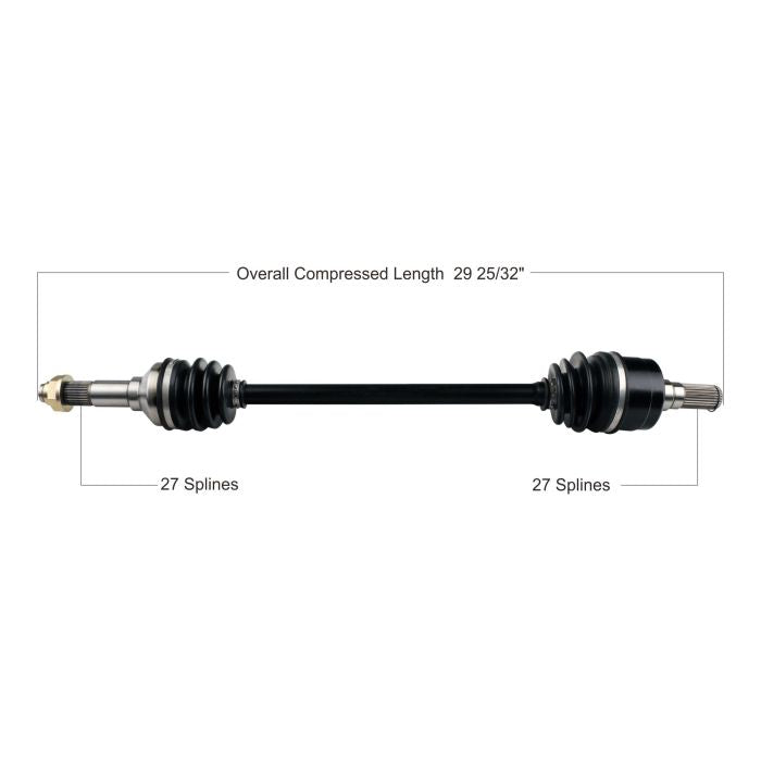 TYTANEUM OE Replacement CV Axle for Yamaha Rear Left and Right - Part Number 813-0225