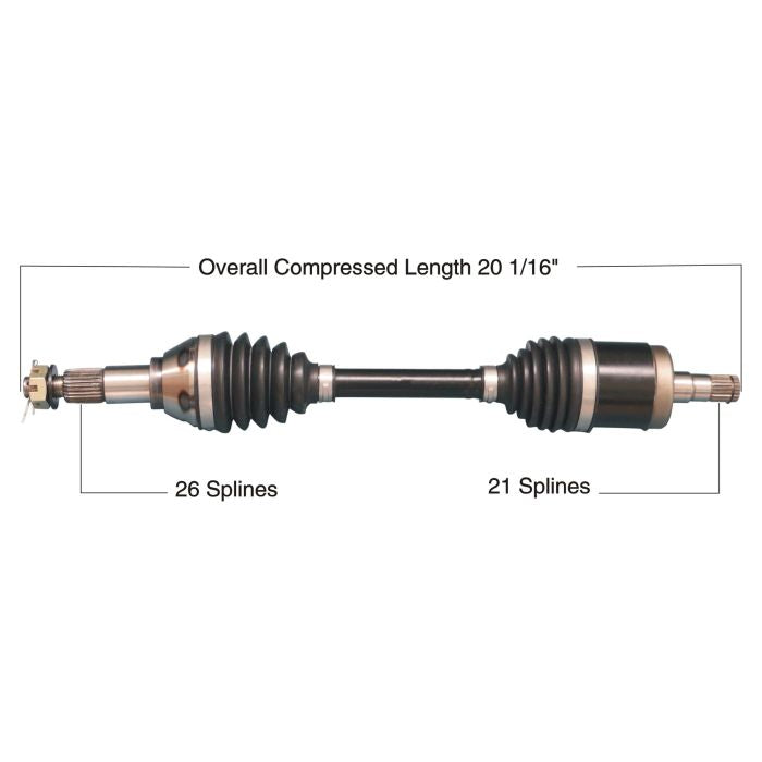 TYTANEUM Heavy Duty CV Axle for Can-Am Front Left - Part Number 813-0242