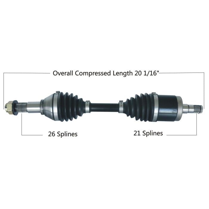 TYTANEUM Heavy Duty CV Axle for Can-Am Front Left (Part Number 813-0248)