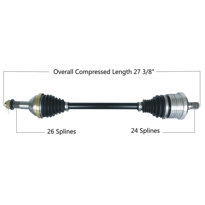 TYTANEUM Heavy Duty CV Axle for Can-Am Rear Left/Right - Part Number 813-0254