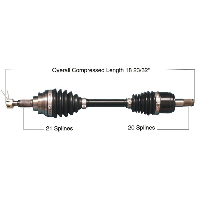 TYTANEUM Heavy Duty CV Axle for Honda Front Right and Left - Part Number 813-0266