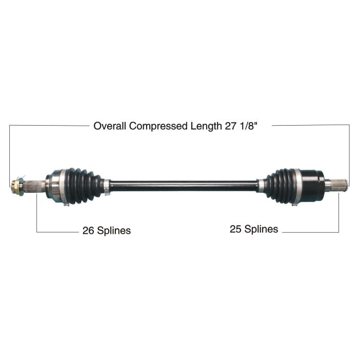 TYTANEUM Heavy Duty CV Axle for Honda Rear Left and Right – Part Number 813-0268