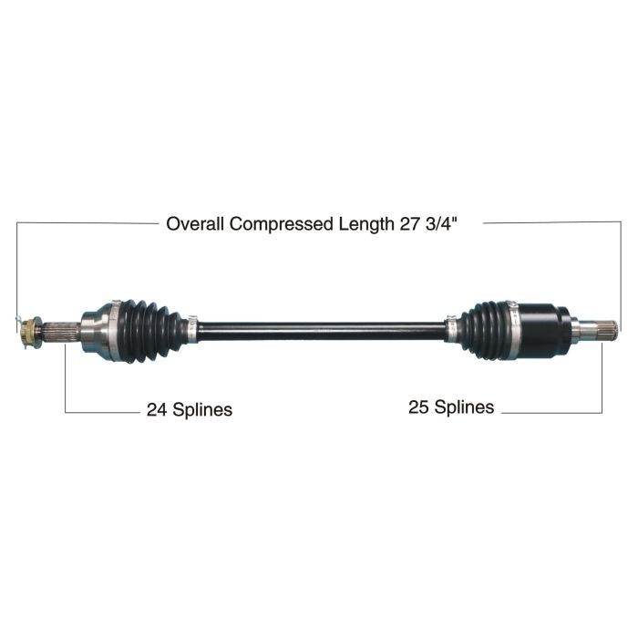 TYTANEUM Heavy Duty Front Left CV Axle for Honda – Part Number 813-0270
