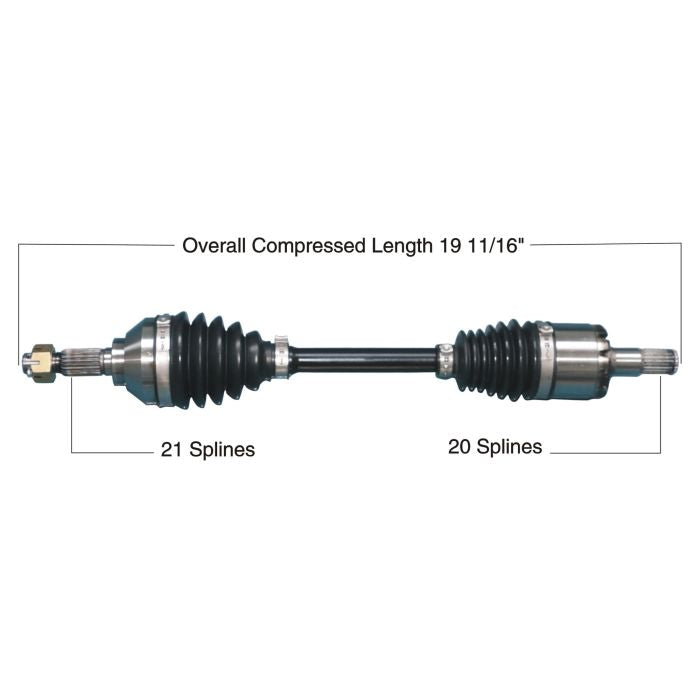 TYTANEUM Heavy Duty CV Axle for Kawasaki Front Left - Part #813-0281