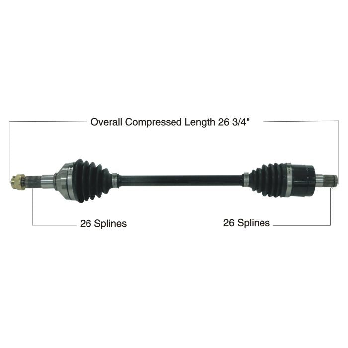 TYTANEUM Heavy Duty Front Right CV Axle for Kawasaki - Part 813-0285