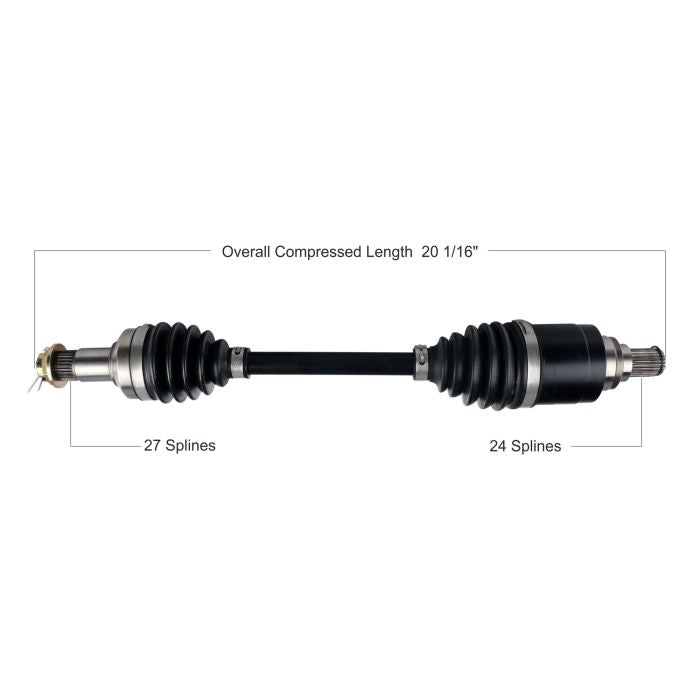 TYTANEUM Heavy Duty CV Axle for Kymco Front Right - Part Number 813-0287