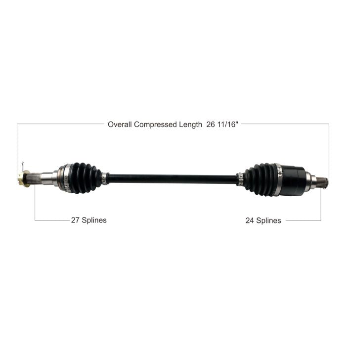 TYTANEUM Heavy Duty CV Axle for Kymco Front Right - Part Number 813-0288