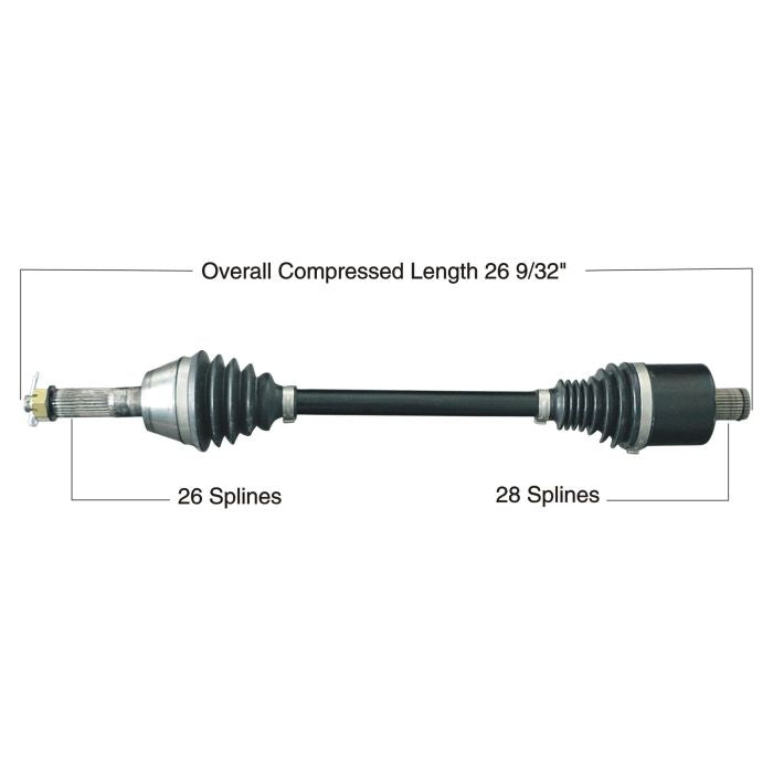 TYTANEUM Heavy Duty CV Axle for Polaris Rear Left and Right - Part Number 813-0298