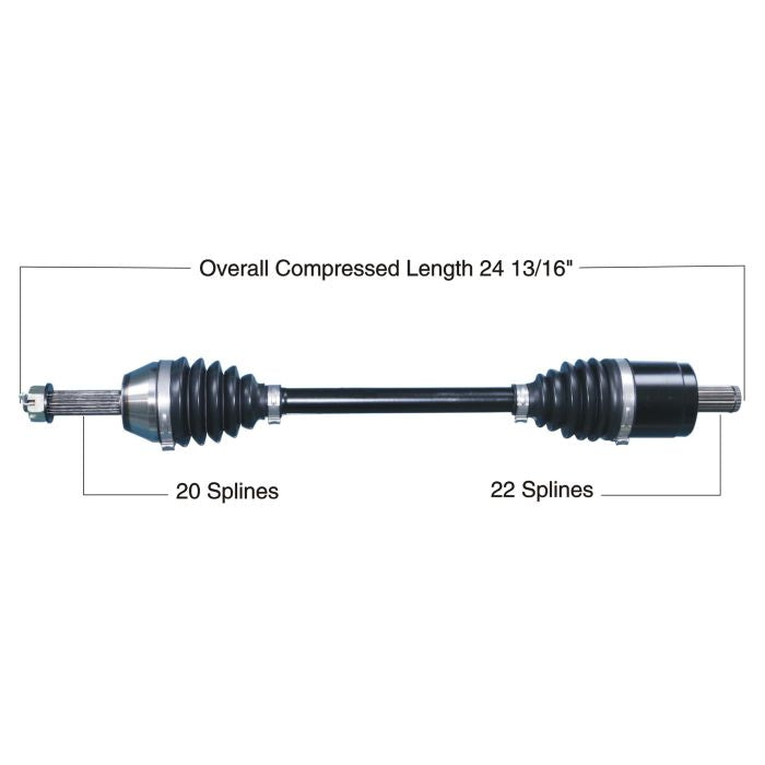 TYTANEUM 813-0302 Heavy-Duty CV Axle for Polaris Front Left or Right