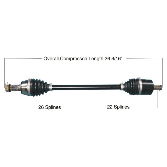 TYTANEUM Heavy Duty CV Axle for Polaris Front Left and Right - Part Number 813-0304