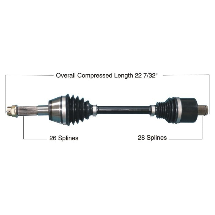 TYTANEUM Heavy Duty CV Axle for Polaris Rear Left and Right - Model 813-0309