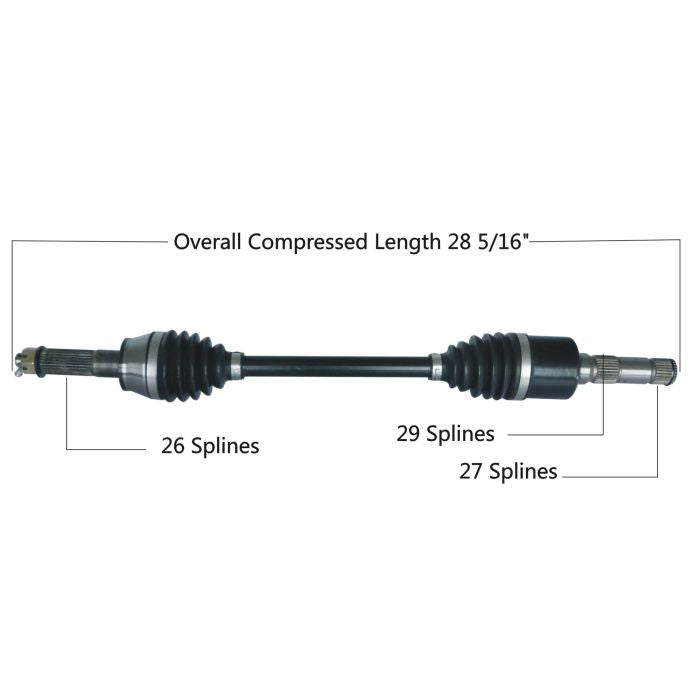 TYTANEUM Heavy Duty CV Axle for Polaris Rear Left – Part 813-0318