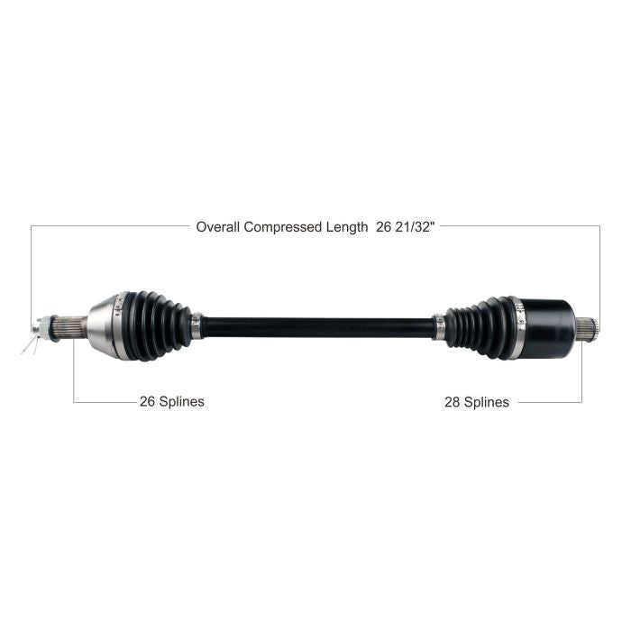 TYTANEUM Heavy Duty CV Axle for Polaris Rear Left/Right - Part Number 813-0322