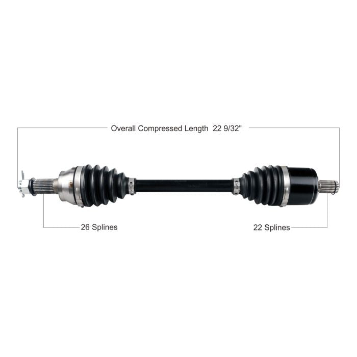 TYTANEUM Heavy Duty CV Axle for Polaris Front Left and Right – Part No. 813-0323