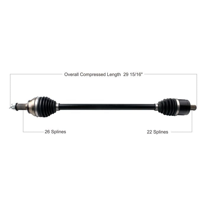 TYTANEUM Heavy Duty CV Axle for Polaris Front Left and Right - Part 813-0325