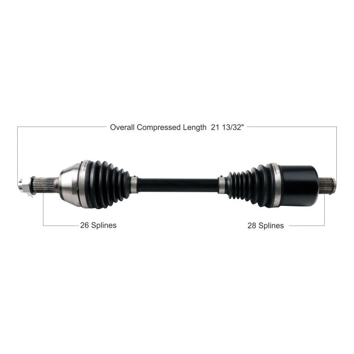 TYTANEUM Heavy Duty CV Axle for Polaris Rear Left and Right — Part Number 813-0327