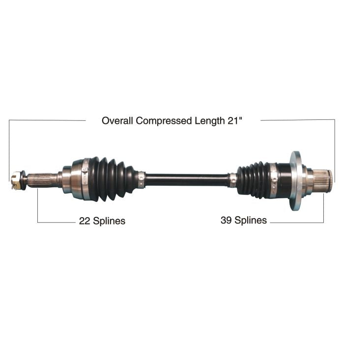 TYTANEUM Heavy Duty CV Axle for Suzuki Rear Left/Right - Part Number 813-0329