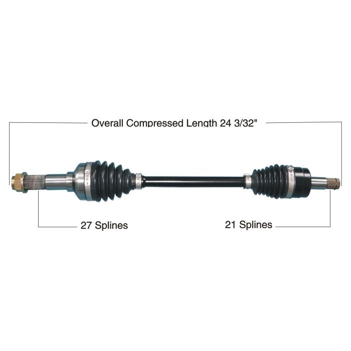 TYTANEUM Heavy Duty CV Axle for Yamaha Front Left - Part Number 813-0339