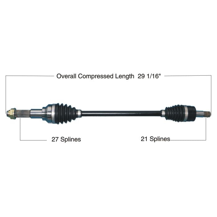 TYTANEUM Heavy Duty CV Axle for Yamaha Front Left and Right - Part Number 813-0346