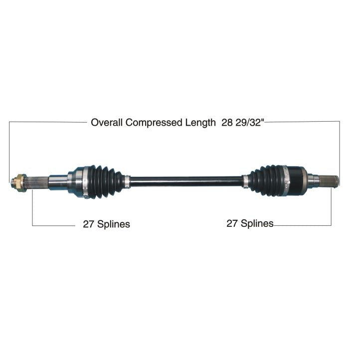 TYTANEUM Heavy Duty CV Axle for Yamaha Rear Left and Right - Part Number 813-0347