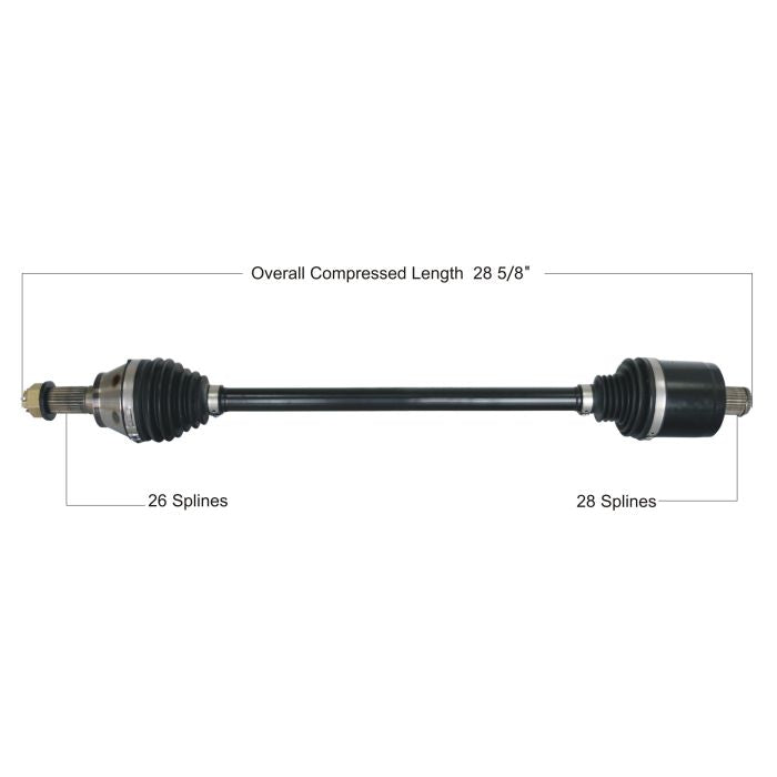 TYTANEUM Heavy Duty CV Axle - Model 813-0387 for Reliable Vehicle Performance
