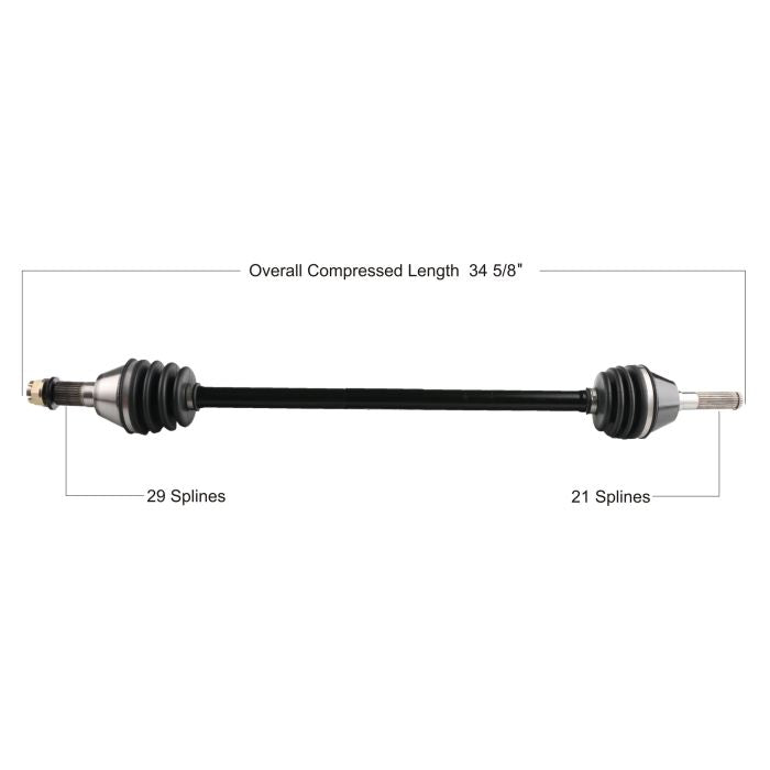 TYTANEUM OE Replacement CV Axle for Can-Am Front Left – Part Number CAN-7064