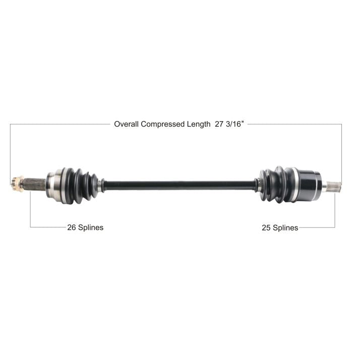 TYTANEUM Honda Rear Left OE Replacement CV Axle – Part Number HON-7040