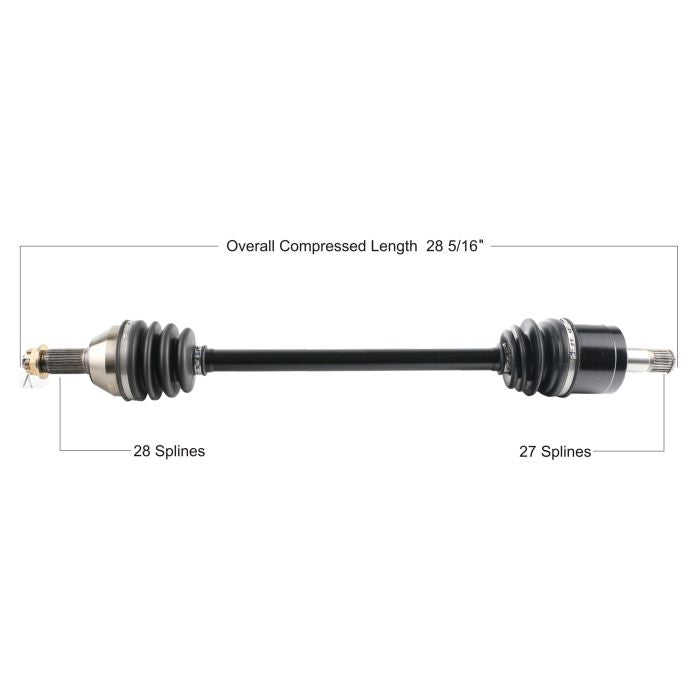 TYTANEUM Honda Rear Left OE Replacement CV Axle - Part Number HON-7041