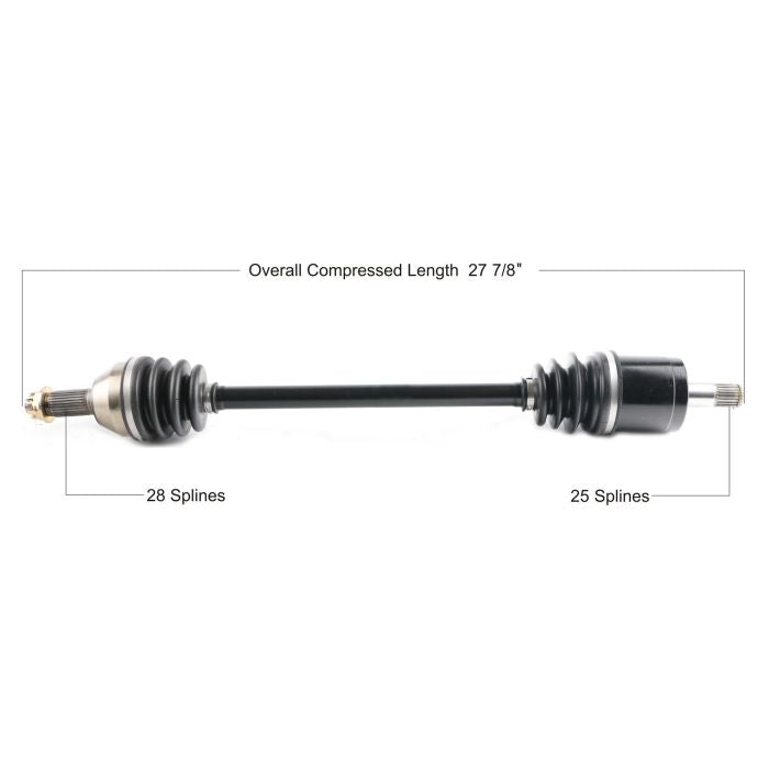 TYTANEUM Honda Front Left/Right OE Replacement CV Axle - Part No. HON-7043