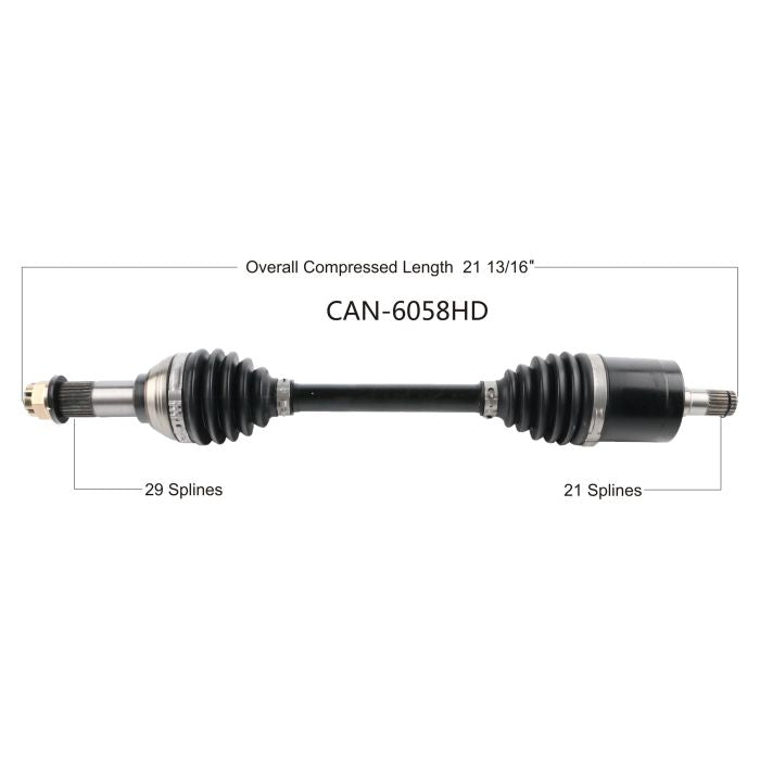 TYTANEUM Heavy Duty Replacement CV Axle for Can-Am Front Right (Part Number CAN-6058HD)