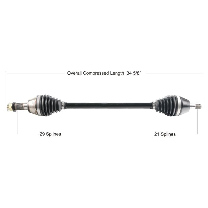 TYTANEUM Heavy Duty Replacement CV Axle for Can-Am Front Left - Part Number CAN-6064HD