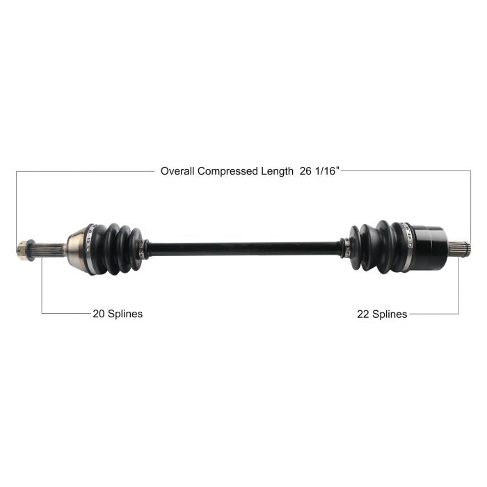 TYTANEUM Polaris OE Replacement CV Axle (Part Number POL-7073)