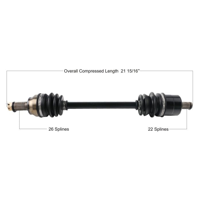 TYTANEUM Polaris OE Replacement CV Axle (Part #POL-7077)