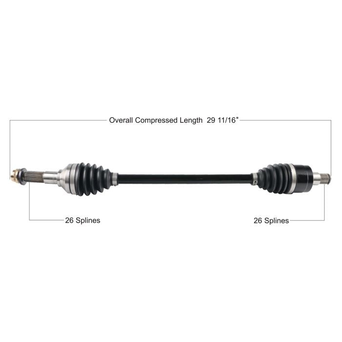 TYTANEUM Kawasaki Heavy Duty CV Axle KAW-6019HD - Durable Replacement Part for Heavy-Duty Applications