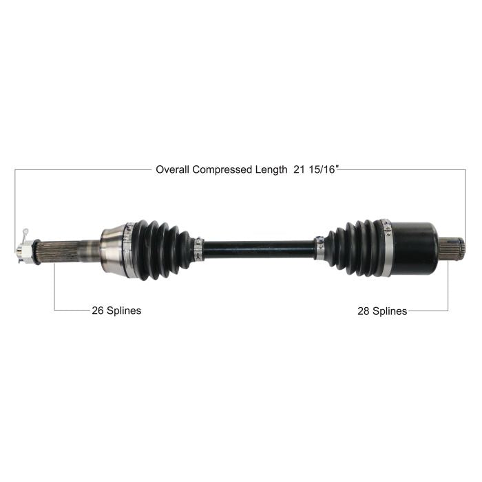 TYTANEUM Polaris Heavy Duty CV Axle - Part Number POL-6067HD