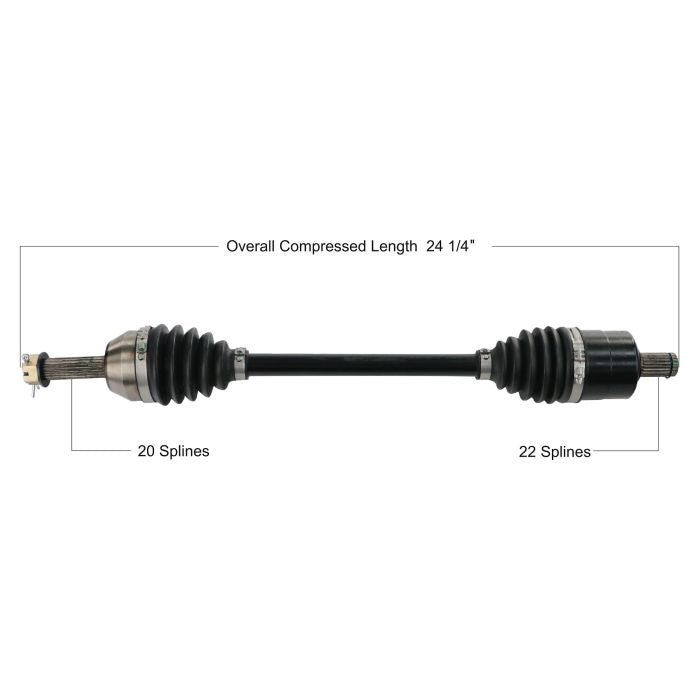 TYTANEUM Polaris Heavy Duty CV Axle - Part Number POL-6072HD