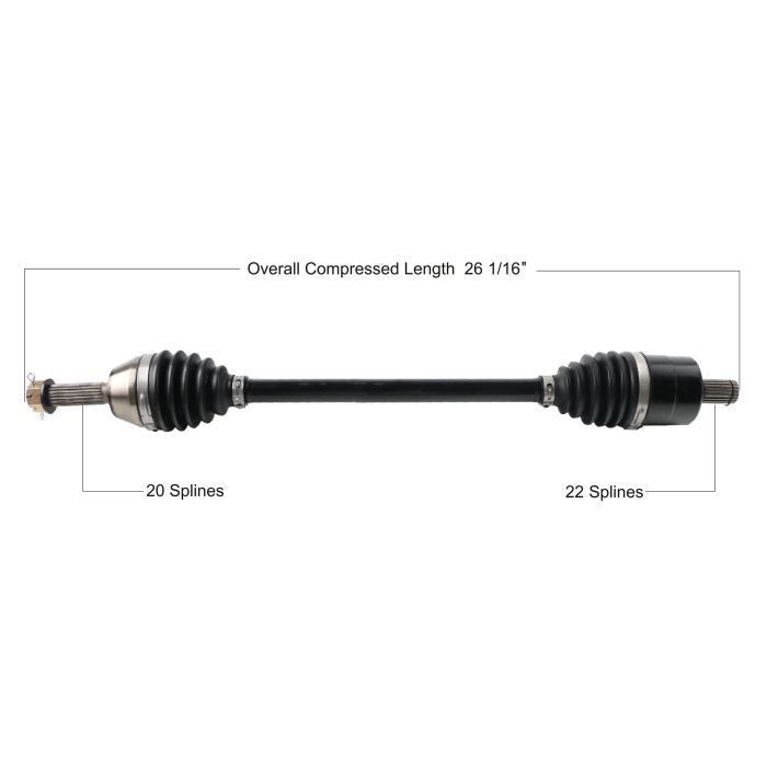 TYTANEUM Polaris Heavy Duty CV Axle - Part Number POL-6073HD
