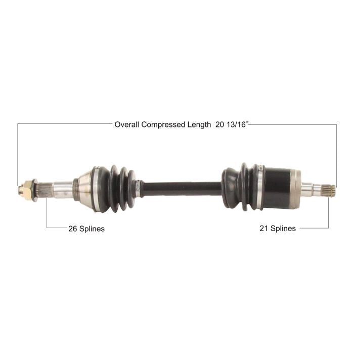 TYTANEUM OE Replacement CV Axle for Can-Am Front Left - Part Number CAN-7074