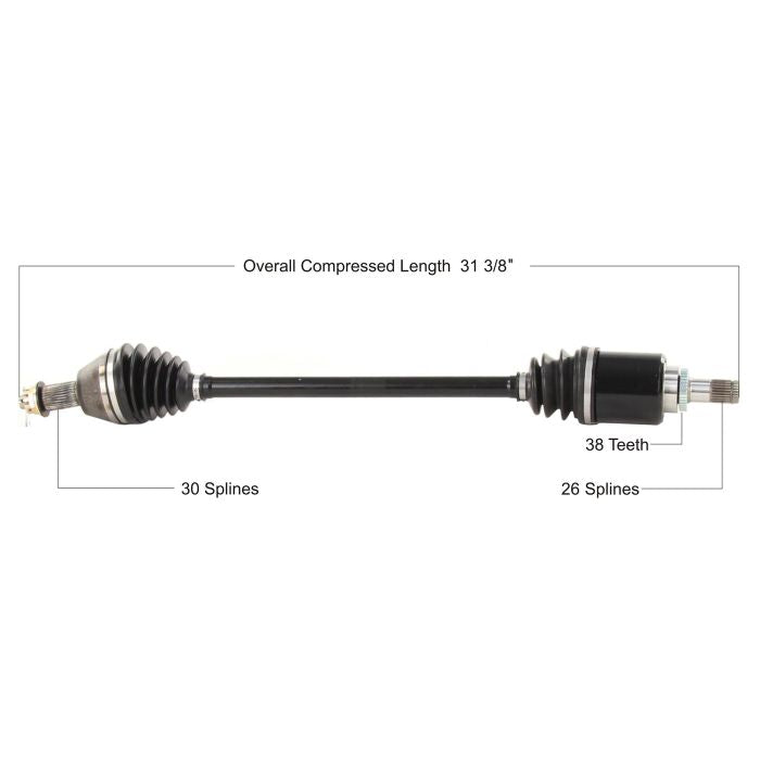 TYTANEUM Honda Front Left/Right OE Replacement CV Axle - Part Number HON-7050