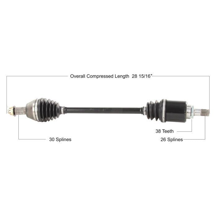 TYTANEUM Honda Front Left/Right OE Replacement CV Axle – Part Number HON-7051