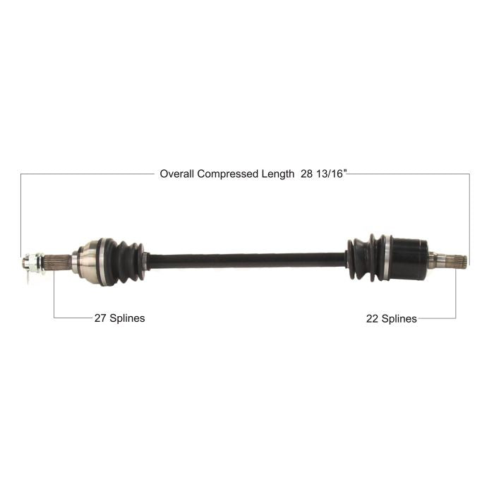 TYTANEUM OE Replacement CV Axle for John Deere Front Left/Right (Part JDR-7016)