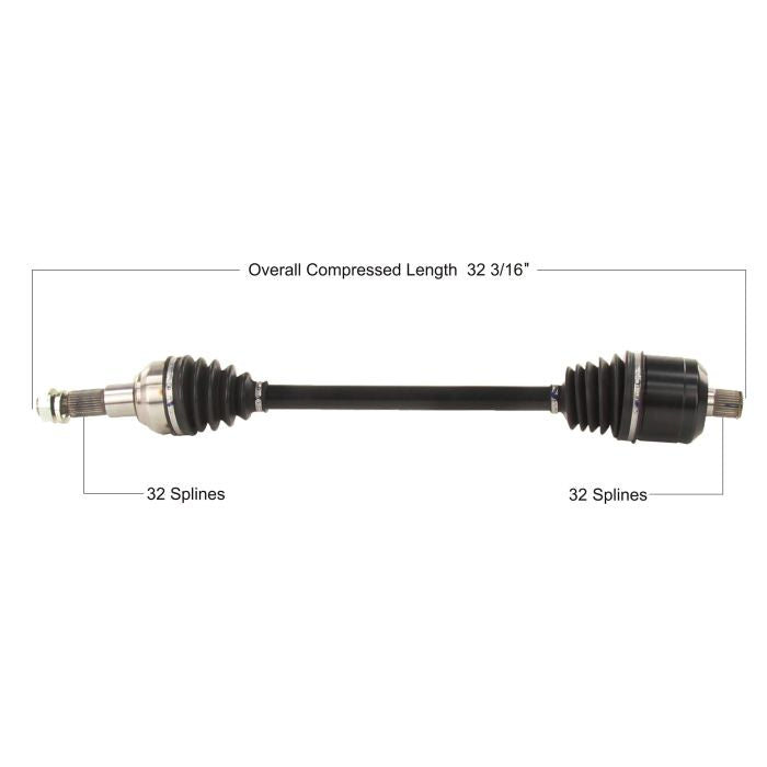 TYTANEUM KAW-7023 OE Replacement CV Axle for Kawasaki Rear Left or Right