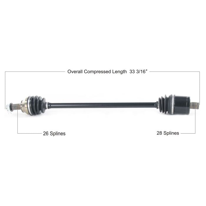 TYTANEUM OE Replacement CV Axle for Polaris Rear Left/Right – Durable and Reliable