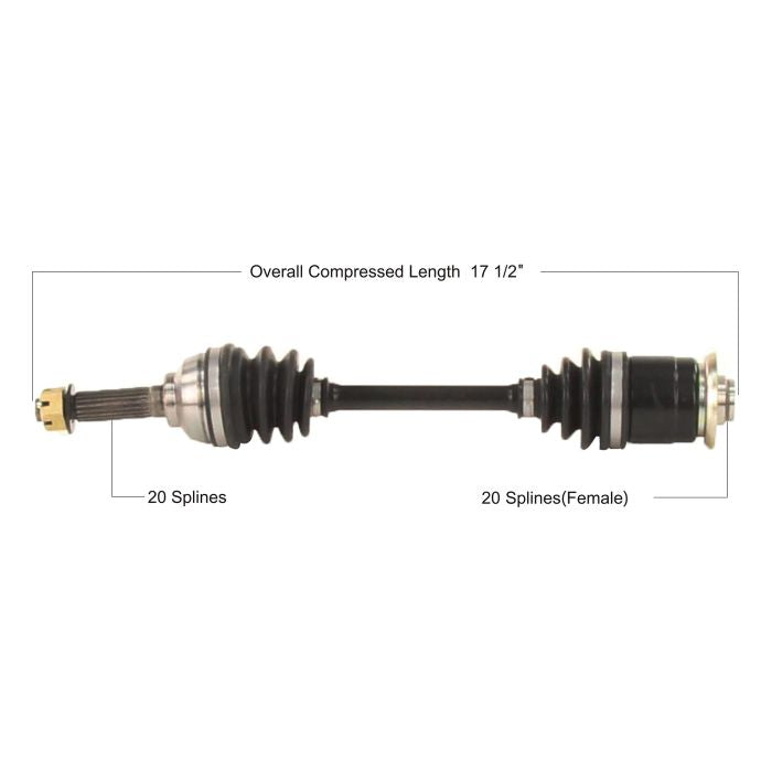 TYTANEUM OE Replacement CV Axle for Suzuki Front Left and Right - Part SUZ-7012