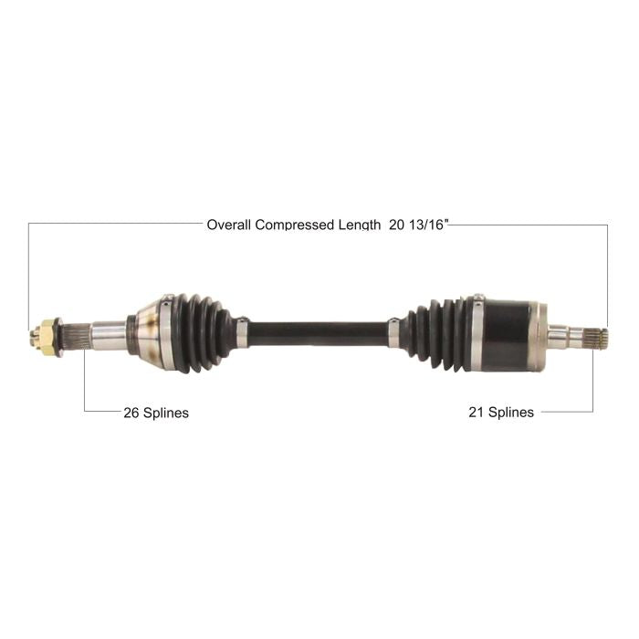 TYTANEUM Heavy Duty CV Axle for Can-Am Front Left - Model CAN-6074HD