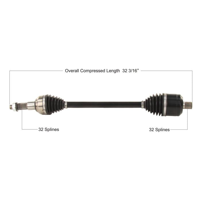 TYTANEUM Heavy Duty CV Axle for Kawasaki Rear Left/Right (Part Number KAW-6023HD)