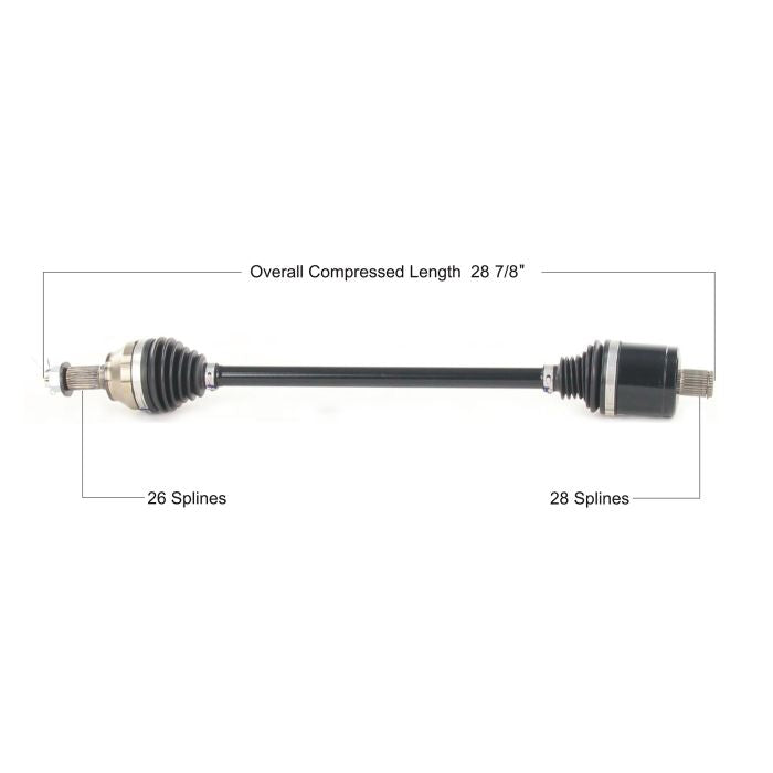 TYTANEUM Heavy Duty CV Axle for Polaris Rear Left/Right – Model POL-6082HD