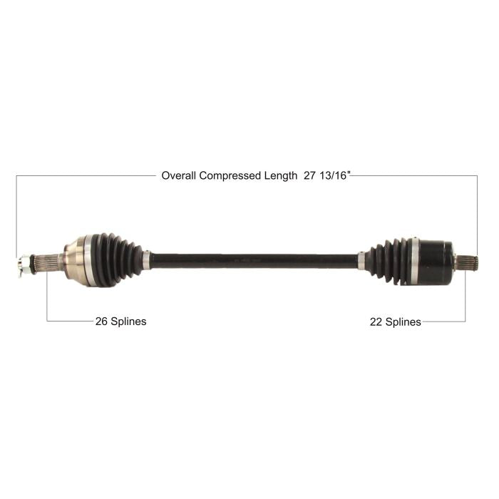TYTANEUM Heavy Duty CV Axle for Polaris Front Left/Right - Part POL-6086HD